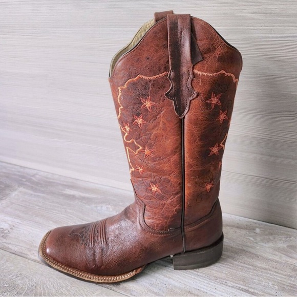 Women’s Tall Stetson Western Cowboy Boots Sz 10 - Picture 2 of 9